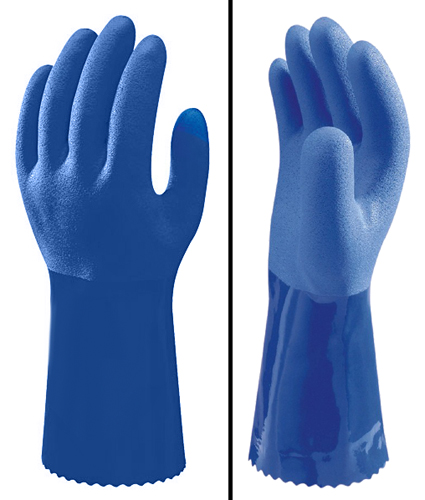 Showa Atlas Gloves 660M Glove Pvc Blue 72/Cs Md | Seattle Marine