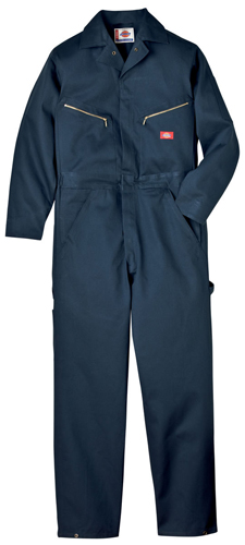 Dickies 4879DN Coverall L/S Zip Drk/Nav Md S | Seattle Marine